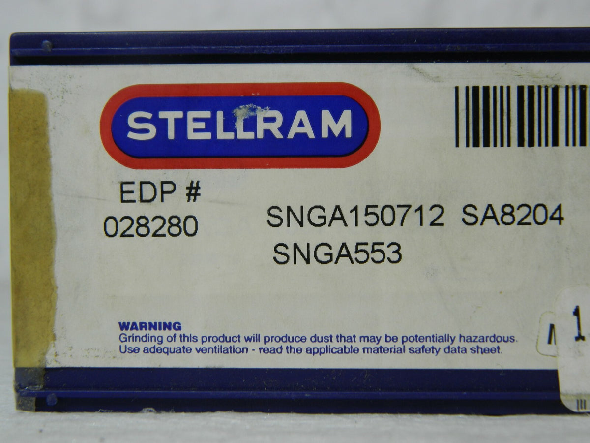 Stellram Ceramic Turning Inserts SNGA553 Grade SA8204 Qty 8 028280