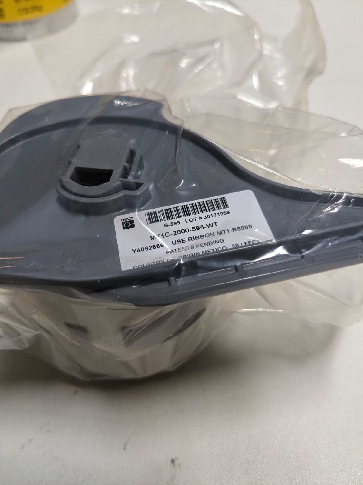 Brady 50 ft. Vinyl Tape 2"X50 WHITE VINYL LABEL FILM 142363