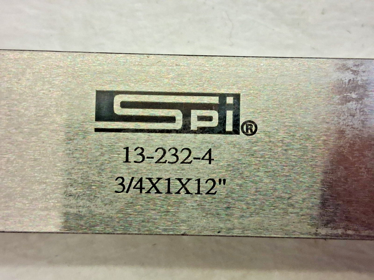 SPI Steel Parallel 12 Long x 1 High x 3/4 Thick 13-232-4