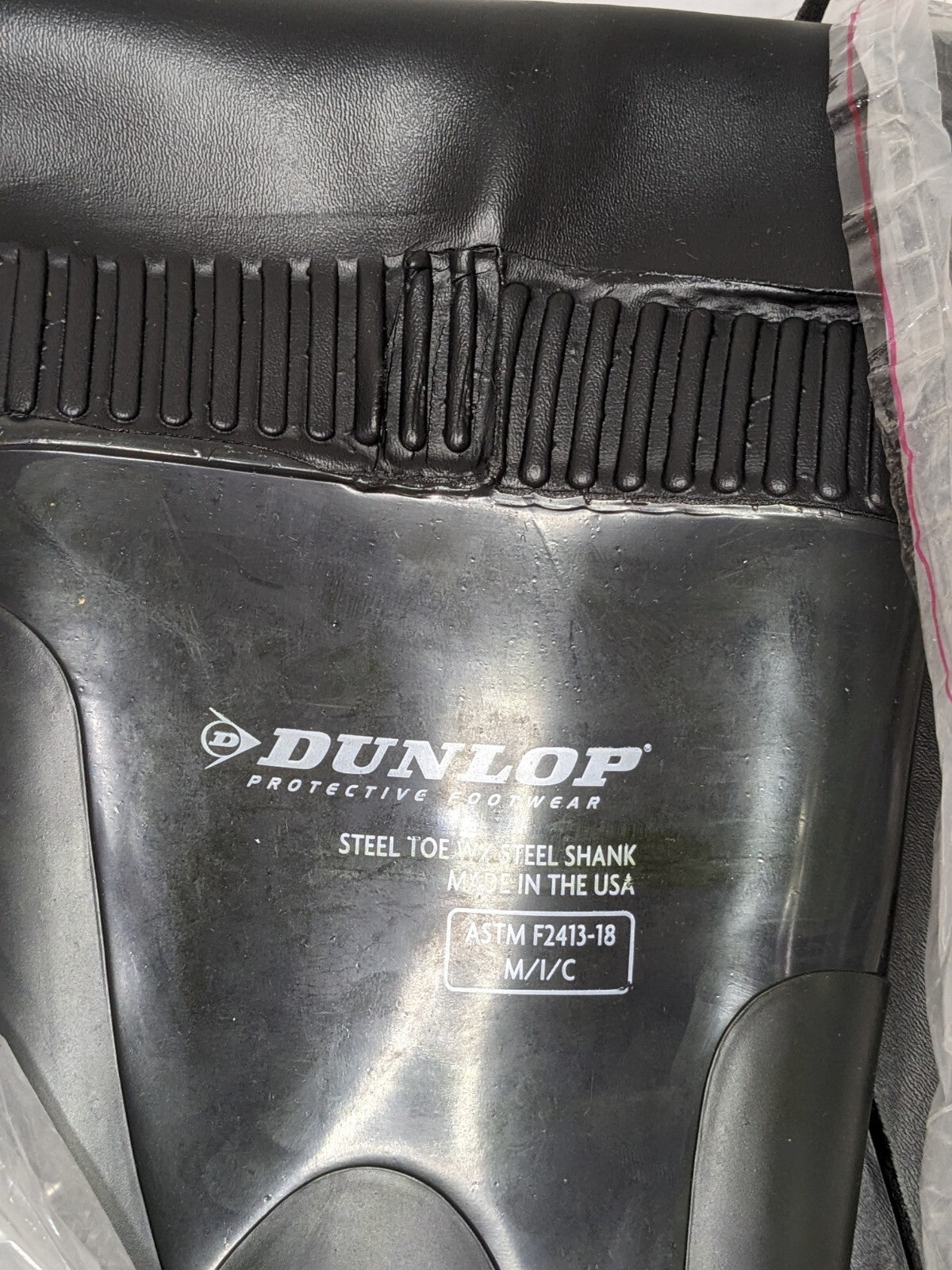 Dunlop Hip & Chest Wader: High-Leg Boot, Black, PVC, Size 7 86056.7