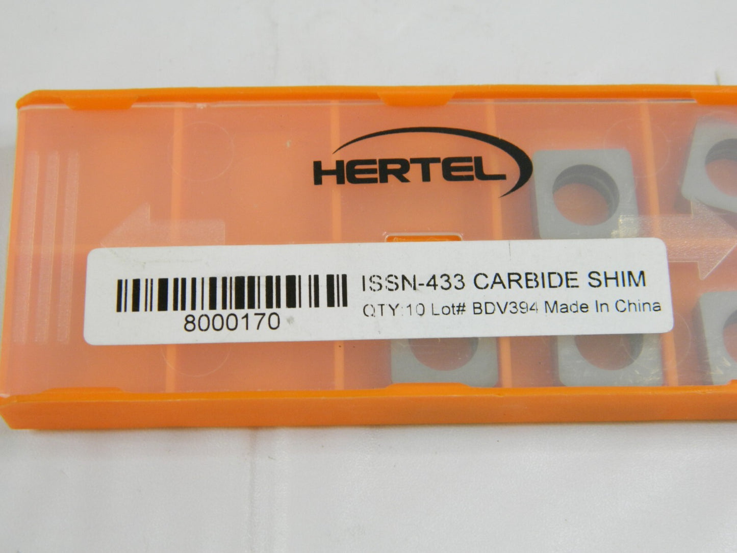 HERTEL Sq External Turning Shim for Indexables 1/2 Inscribed Circle Qty 5