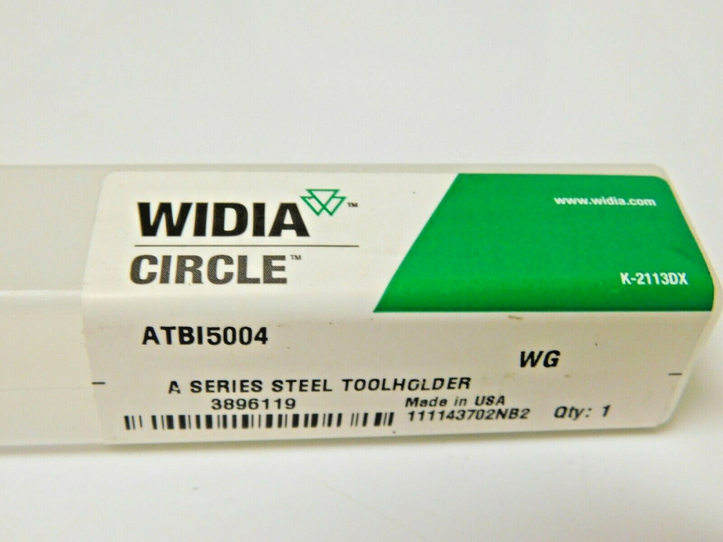 Widia Circle Steel Toolholder A Series Through Coolant 0.5" SD ATBI5004 3896119