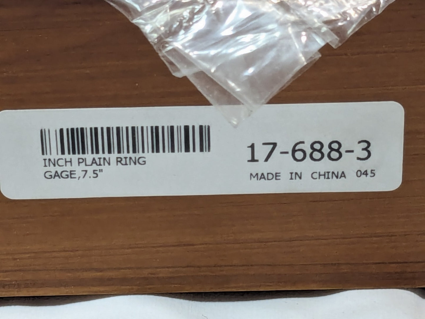 SPI Setting Ring Gage 7.50" Inside Diam 17-688-3