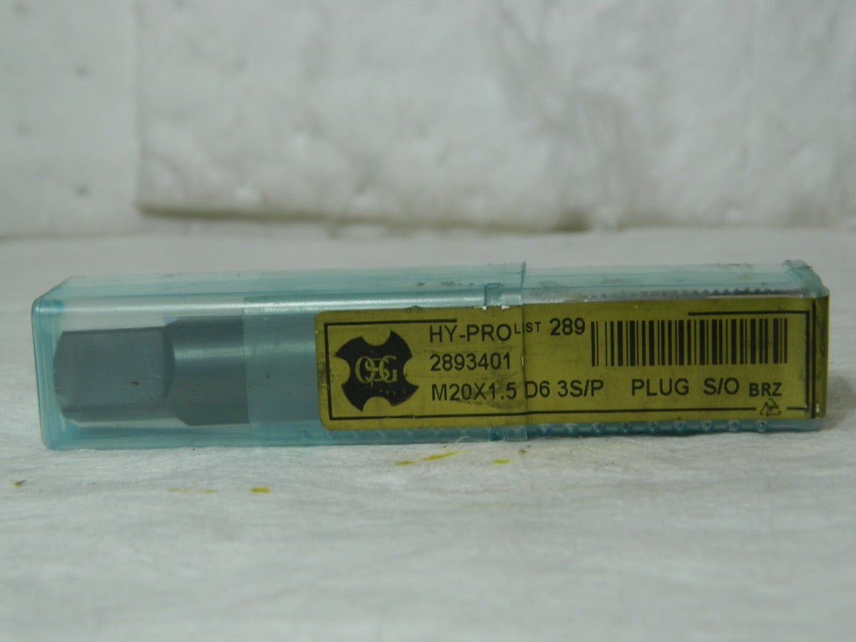 OSG M20x1.50 Metric Fine 3-Flute D6 VHSS Spiral Point Tap 2893401