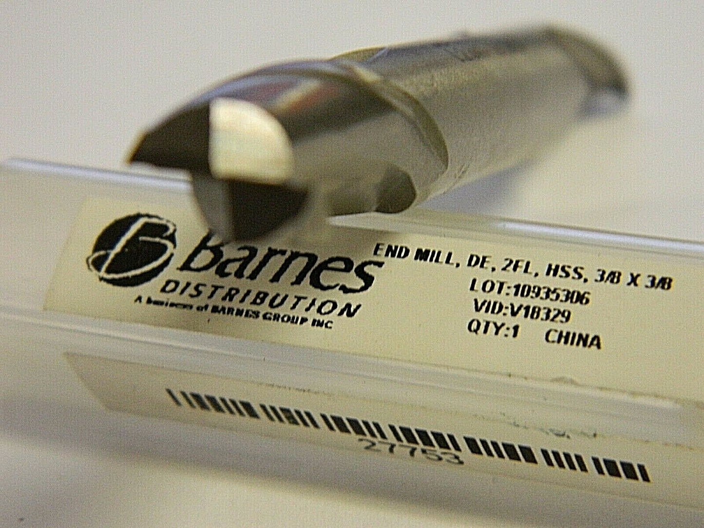 Barnes 3/8" 9/16" LOC 3/8" Shank Diam 3-1/8" OAL 2 Fl HSS Sq