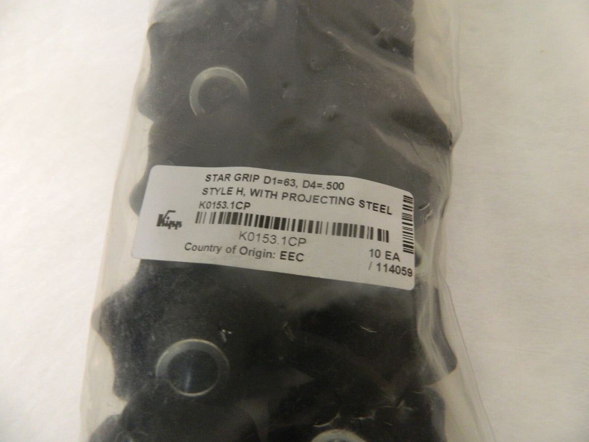 KIPP 2.48" Head Diam 7 Point Lobed Knob 1/2" Hole Bag of 10 K0153.1CP