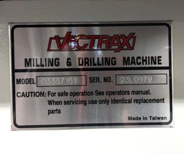 Vectrax 20" Variable Speed Drill Press 3MT 1HP 115V RF-19V *Scratch & Dent*