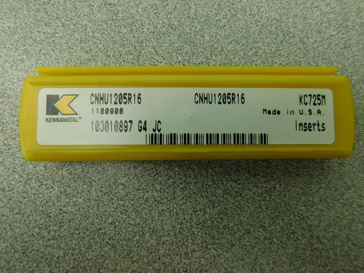 Kennametal Carbide Milling Inserts 5Pk CNHU1205 Grade KC725M 1180908