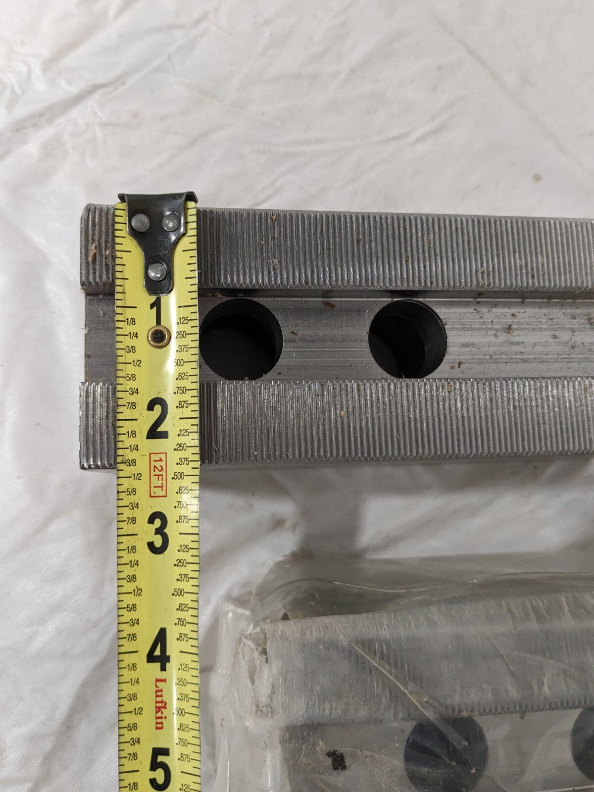 Soft Lathe Chuck Jaw: Serrated 6-1/2" OAL, 2-1/2" OAW, 2-5/8" OAH
