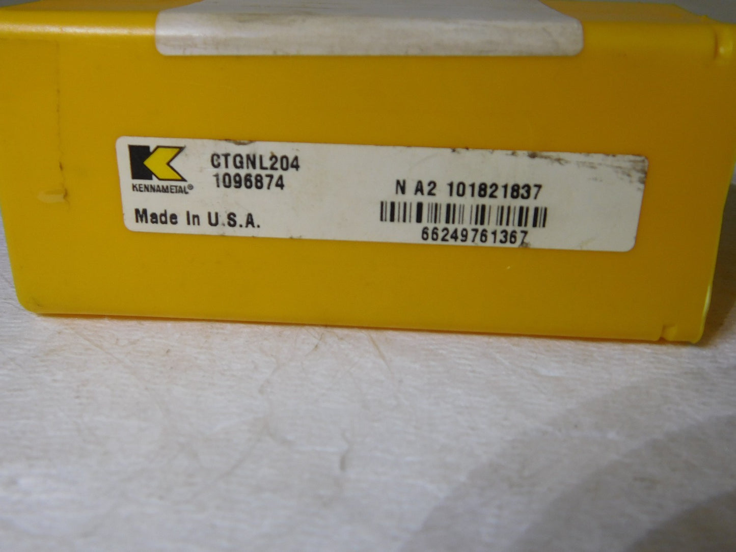 Kennametal External Thread Toolholder LH 1.25 Shank Dia 6 OAL CTGNL204 1096874
