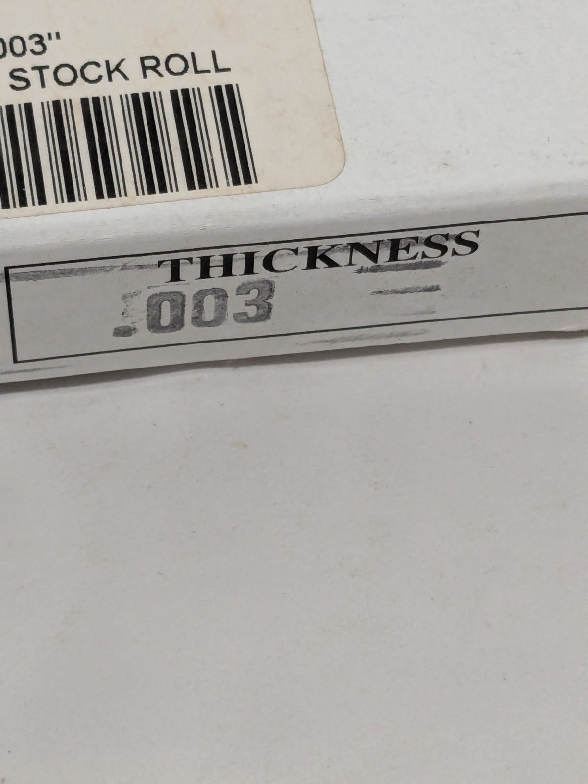SPI Feeler Stock Roll: 0.003" Thick, 1/2" Wide, 25' Long 91-420-0