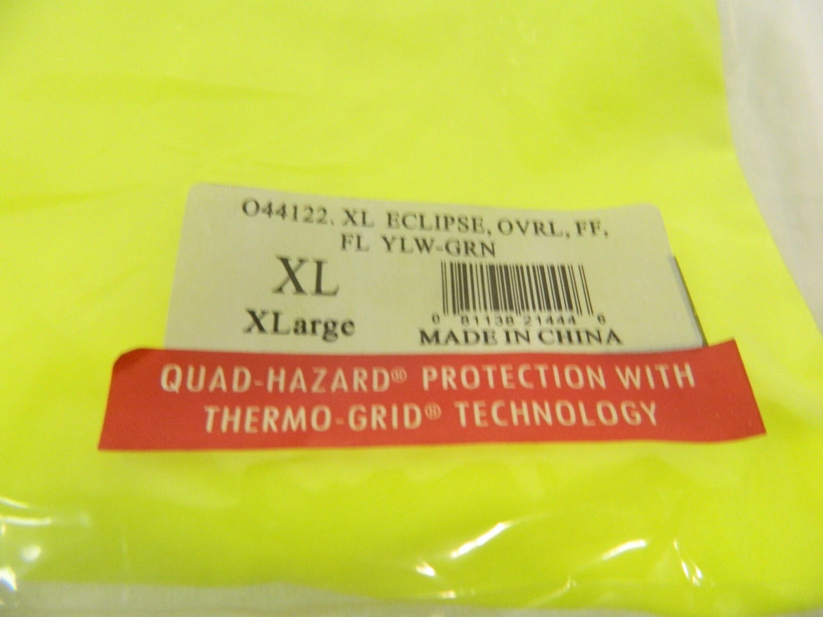 Tingley XL Fluorescent YLW-GRN Eclipse PVCNomex Flame Chemical Resistant Overall