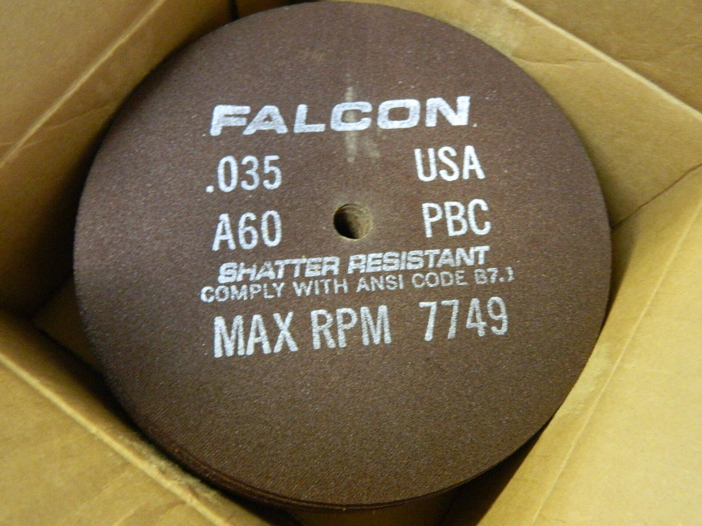 Falcon Type 1Wheel Diameter 7" Hole Size 1/2" Hole Thread Size 1/2" QTY 50 6B12