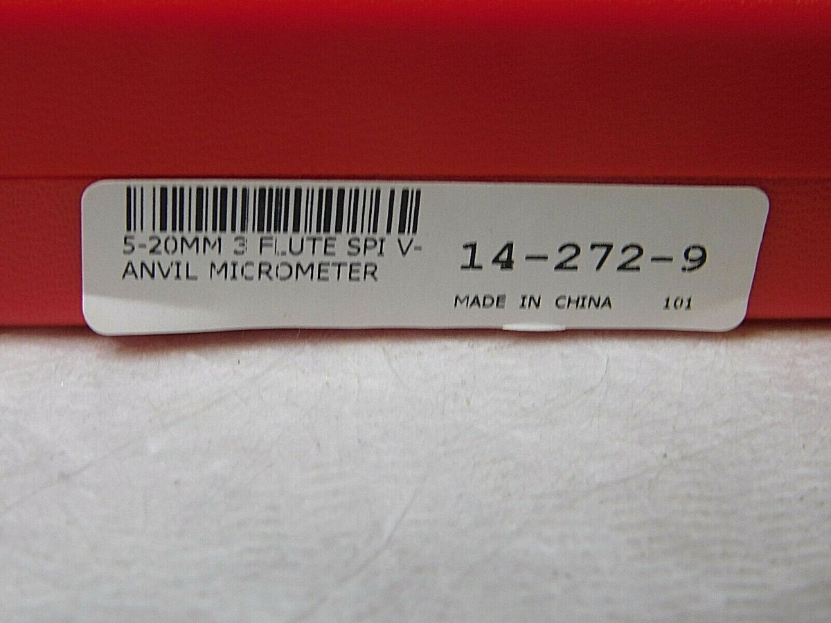 SPI V-Anvil Mechanical Micrometer 5-20mm Range 0.01mm Graduations 14-272-9