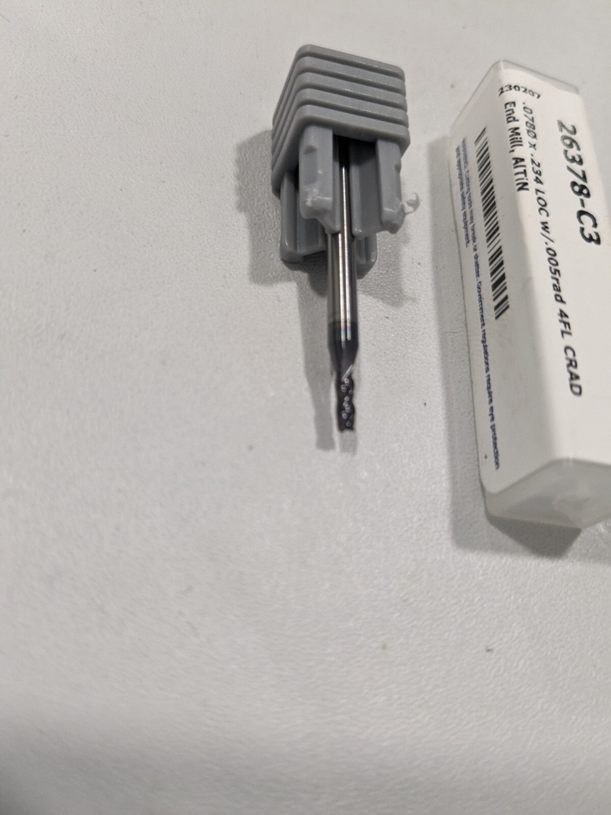 HARVEY TOOL Corner Radius End Mill 0.0780" Dia 4 Fl Solid Carbide 26378-C3