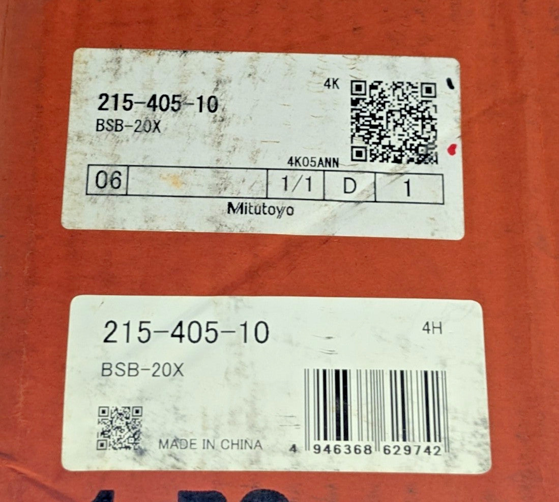 Mitutoyo Comparator Gage Stand ONLY BSB-20X 215-405-10