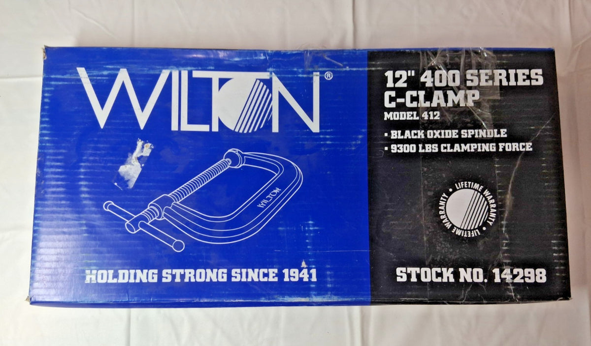 Wilton Forged Steel C-Clamp 12-1/4"MO 6-5/16"TD 9,300 lb LC 14298