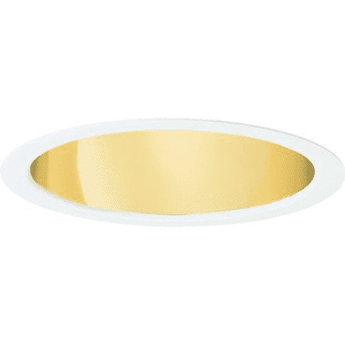 Juno Recessed Lighting Gold Reflector White Trim QTY 4 17G-WH