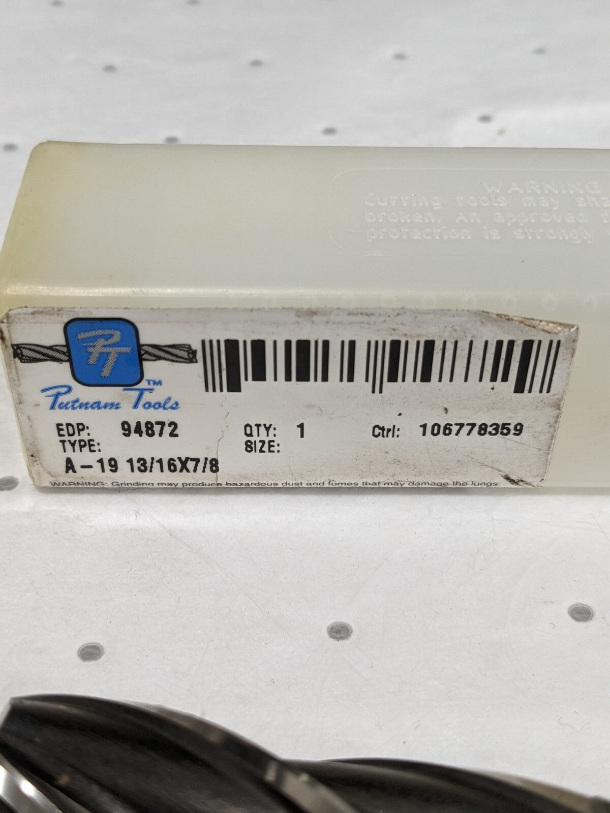 Putnam Square End Mill 13/16" x 7/8" x 1-7/8" x 6-1/8" 4F UC