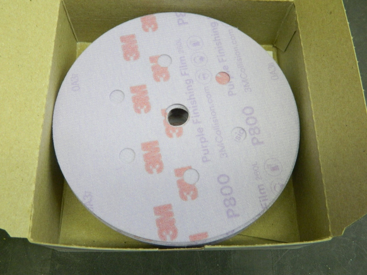 3M Hook & Loop Disc 800 Grit, Film Disc, Aluminum Oxide Qty 50 0005113130770
