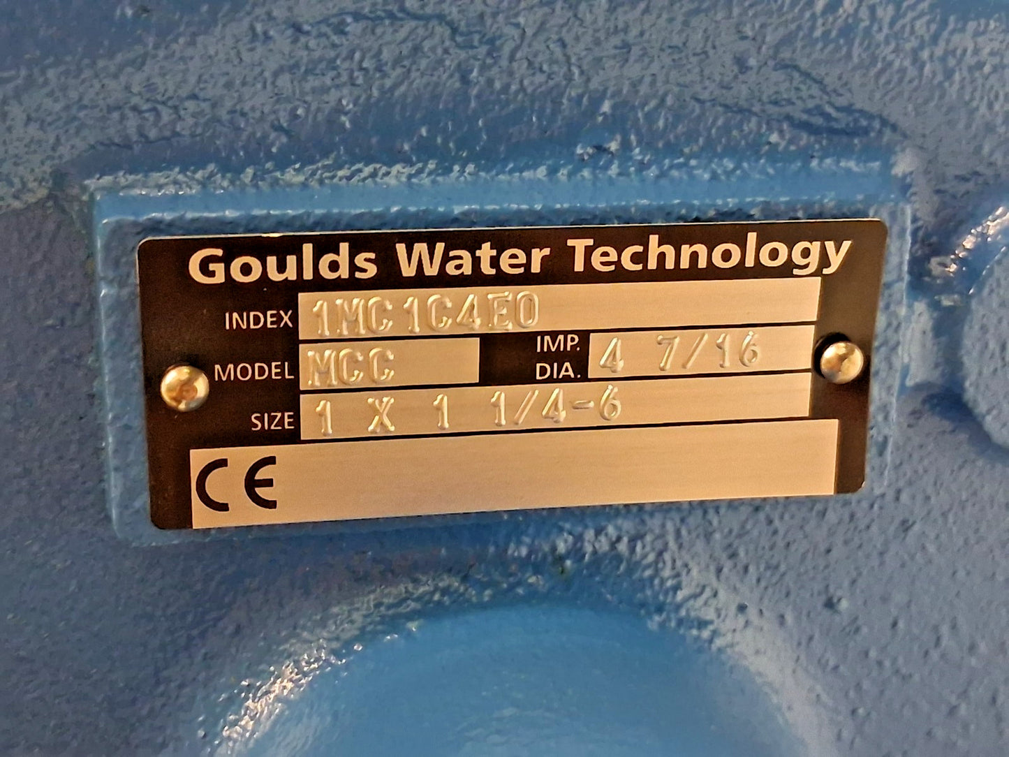 Goulds MCC Series End Suction Centrifugal Pump 1MC1C4E0