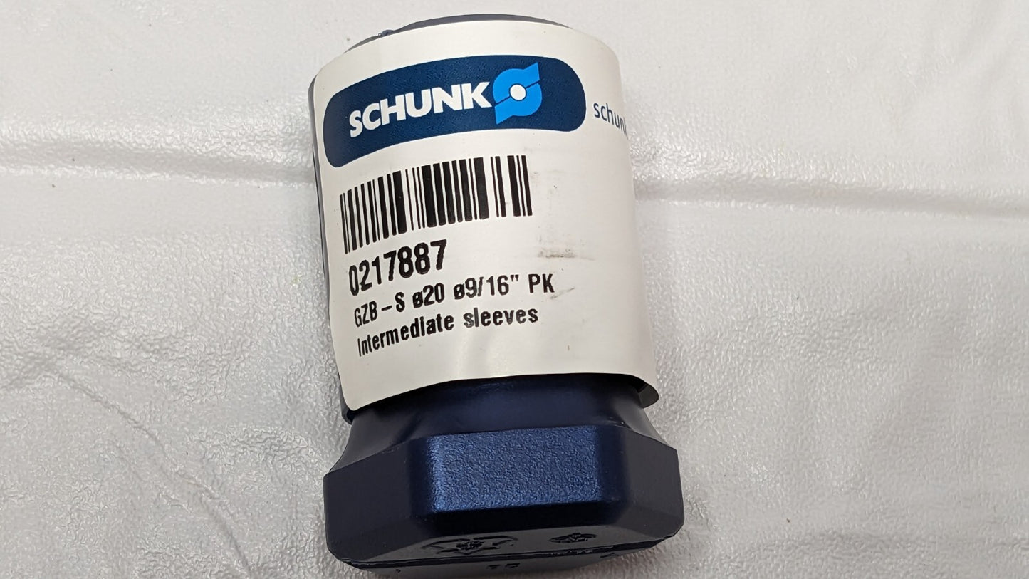 Schunk Hydraulic Chuck Sleeve 9/16" ID X 0.787" OD 217887