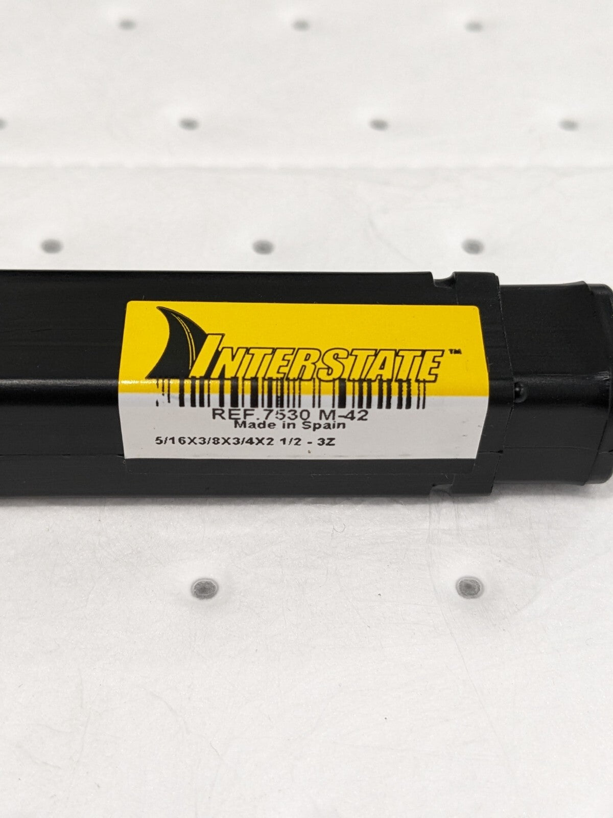 Interstate Cobalt Square End Mill 5/16" x 3/4" LOC 3 Flute .7530 M-42
