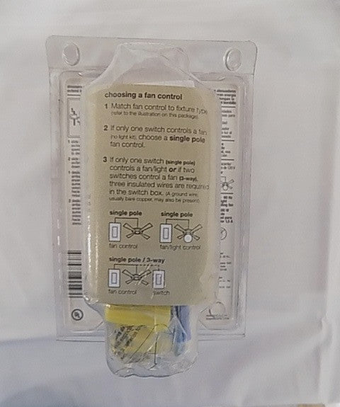 Lutron Skylark S2-LFSQH-WH 3 Speed Dual Slide-to-Off Fan Control & Dimmer White