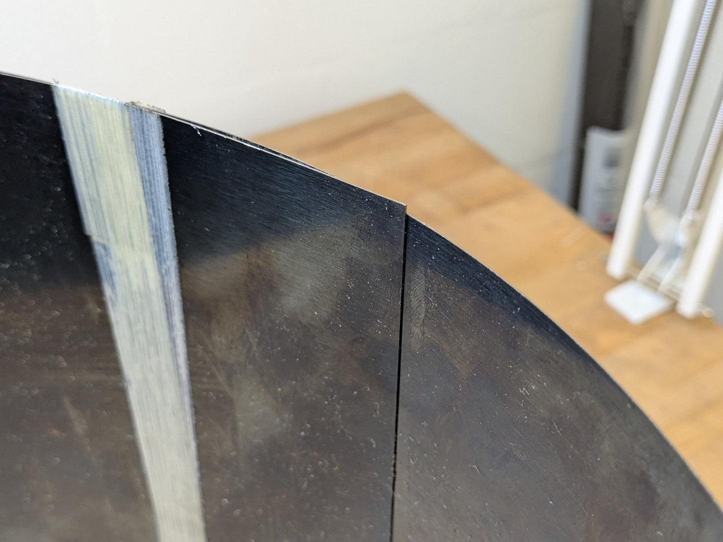 1095 Blue Tempered Spring Steel Coil 8 Ft. L x 12-3/8 In. W x 0.015 In. Thick