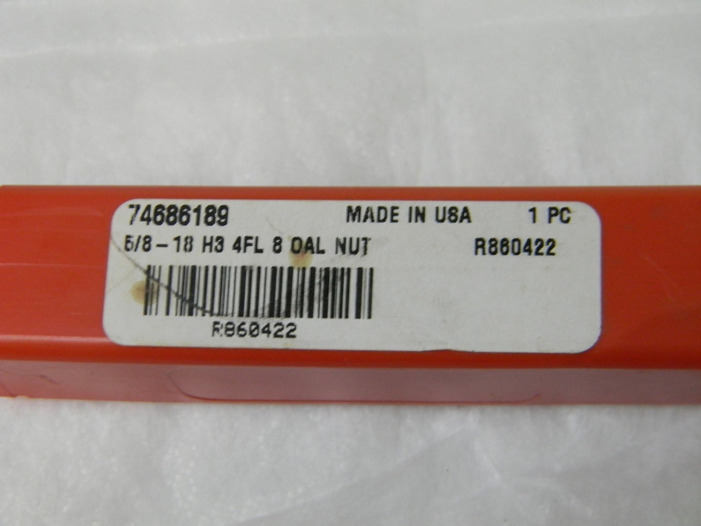 Jarvis HSS Nut Tap 5/8-18 UNF 4Fl H3 Thread Limit 8 OAL R860422