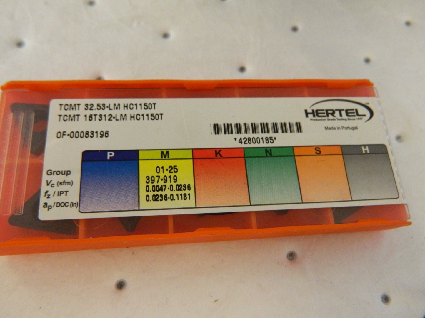 HERTEL TCMT 32.53 LM HC1150T qty 10 Carbide Turning Inserts 42800185