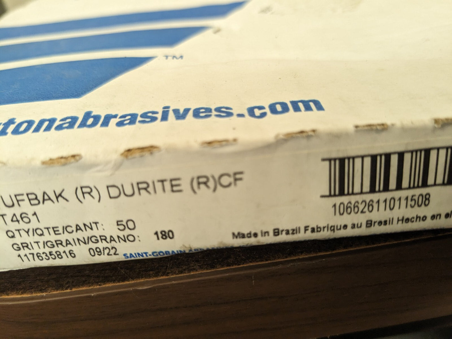 NORTON Sanding Sheet qty50 180 Grit, Silicon Carbide 66261101150