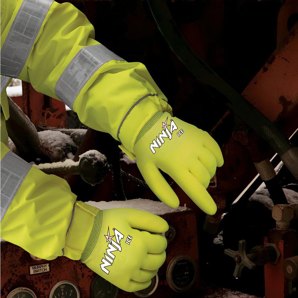 MCR SAFETY 6pk of Gloves Ninja Ice HPT-Coated Nylon General Purpose N9690HV