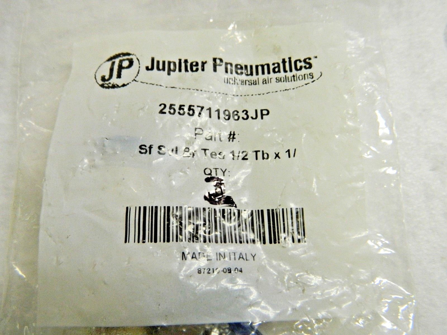Jupiter Pneumatics Swivel Branch Tees 1/2" Tb x 1/4" Thread Qty 2 2555