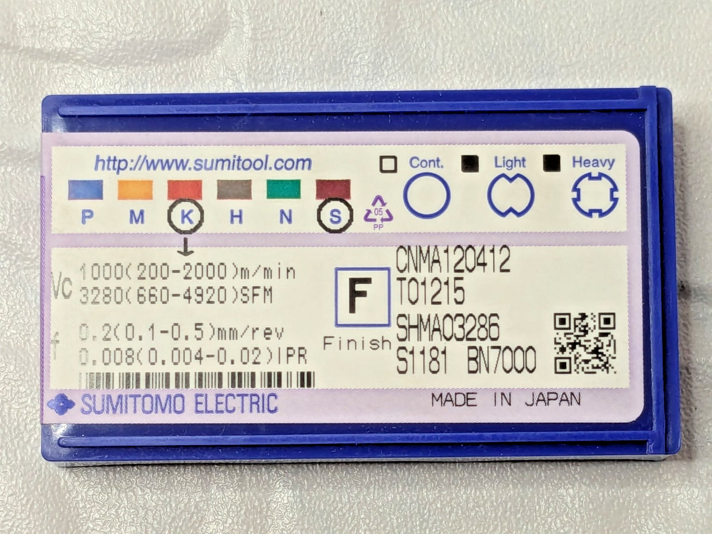Sumitomo PCBN Turning Insert CNMA433 BN7000 47221205