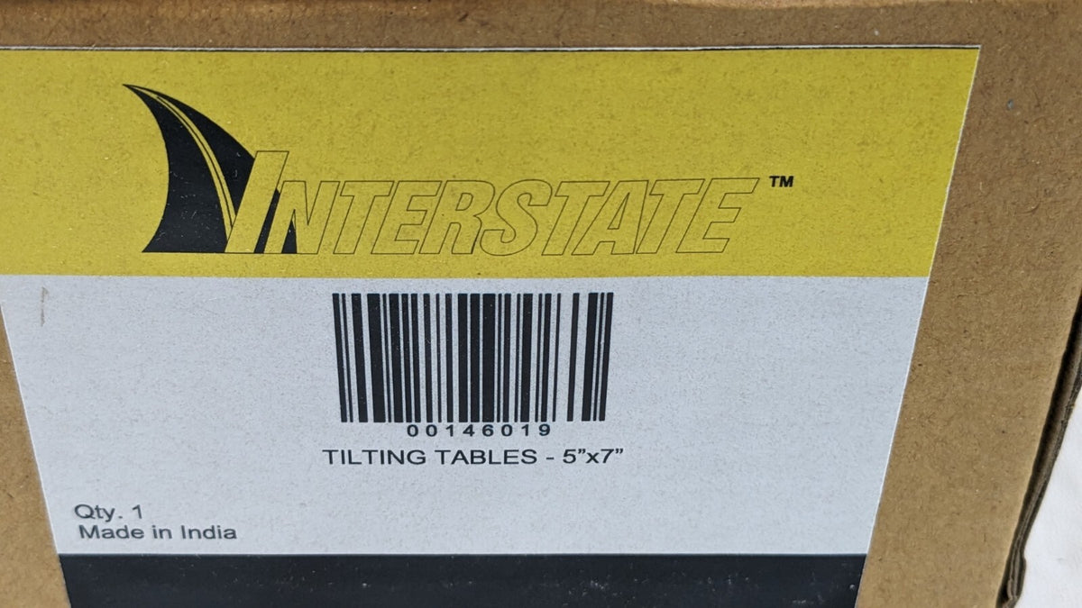Interstate Tilting Table 5" X 7" -45 to 45 Degree Tilt Angle 00146019