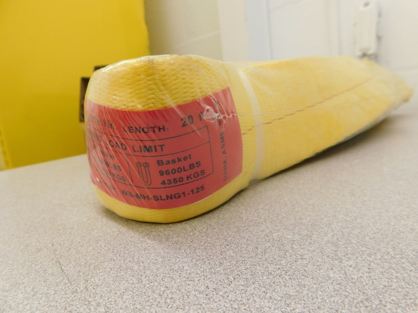 Pro Polyester Web Sling 20' Long 3" Wide 4,800 Lb Vertical Cap 1 Ply 4
