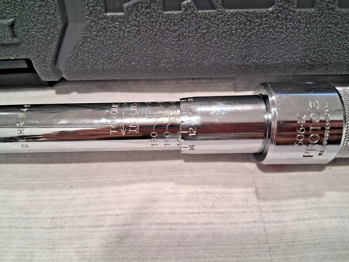 Proto 3/8 in Drive Mil Spec Micrometer Torque Wrench J6064C