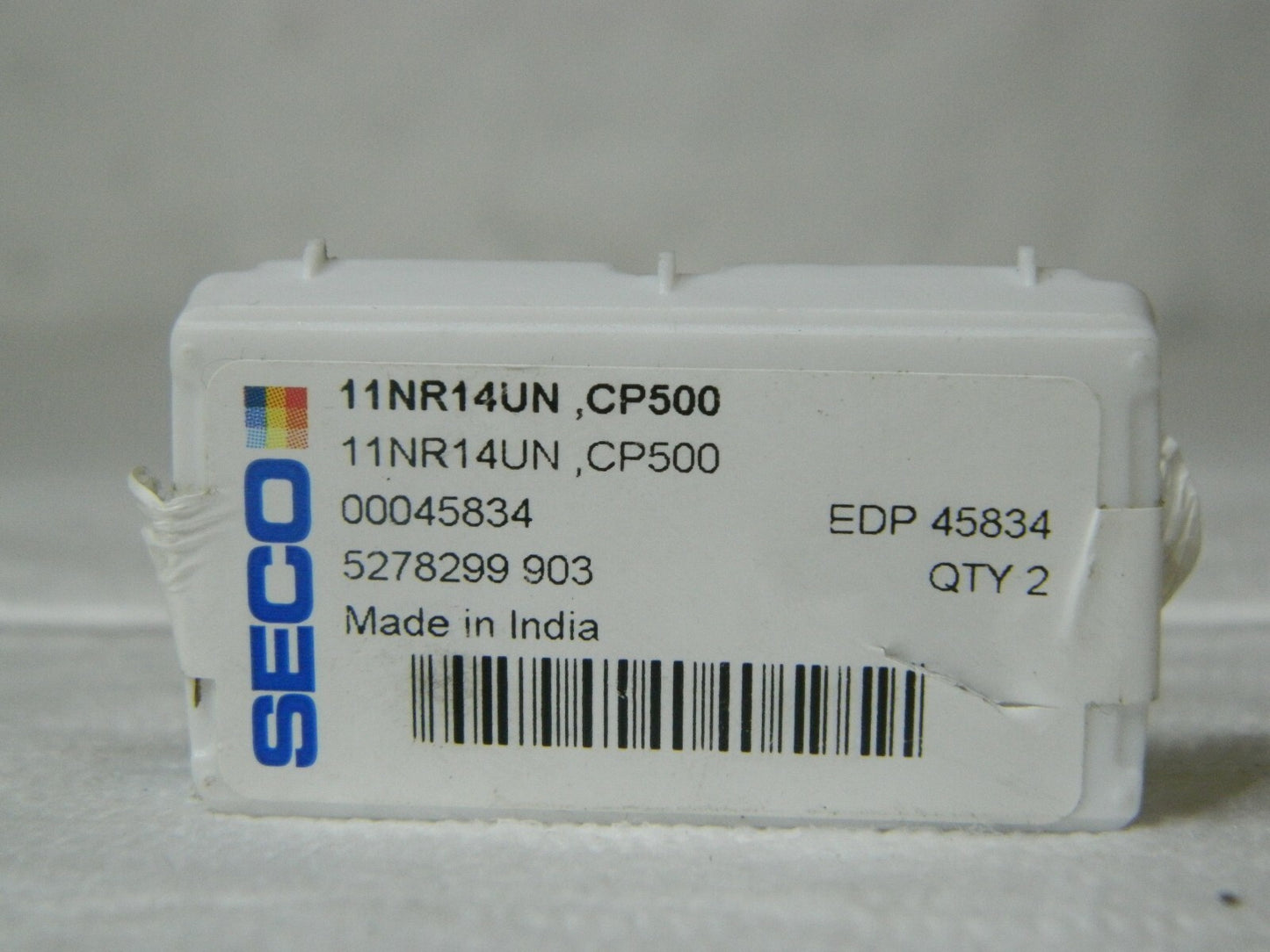 Seco 11NR Internal Right Hand 14 UN Laydown Threading Insert Qty 3 45834