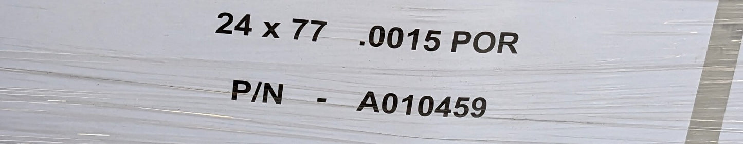 1 ROLL OF 200 Poly Bags Clear w/Perforations 24" X 77" 0.0015 Mil A010459