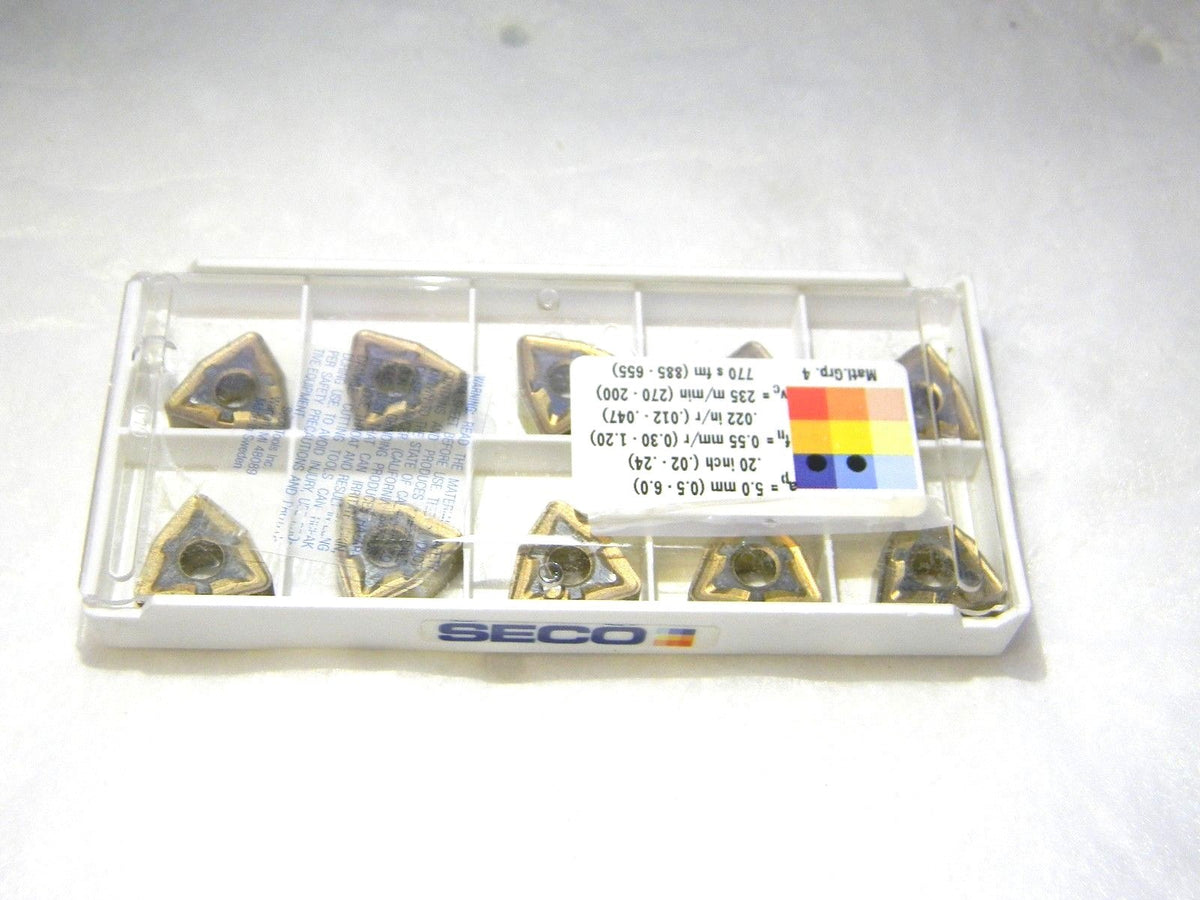 Seco Carbide Turning Inserts WNMG444-M5 WNMG080616-M5 Grade TP2000 Qty 10 38619
