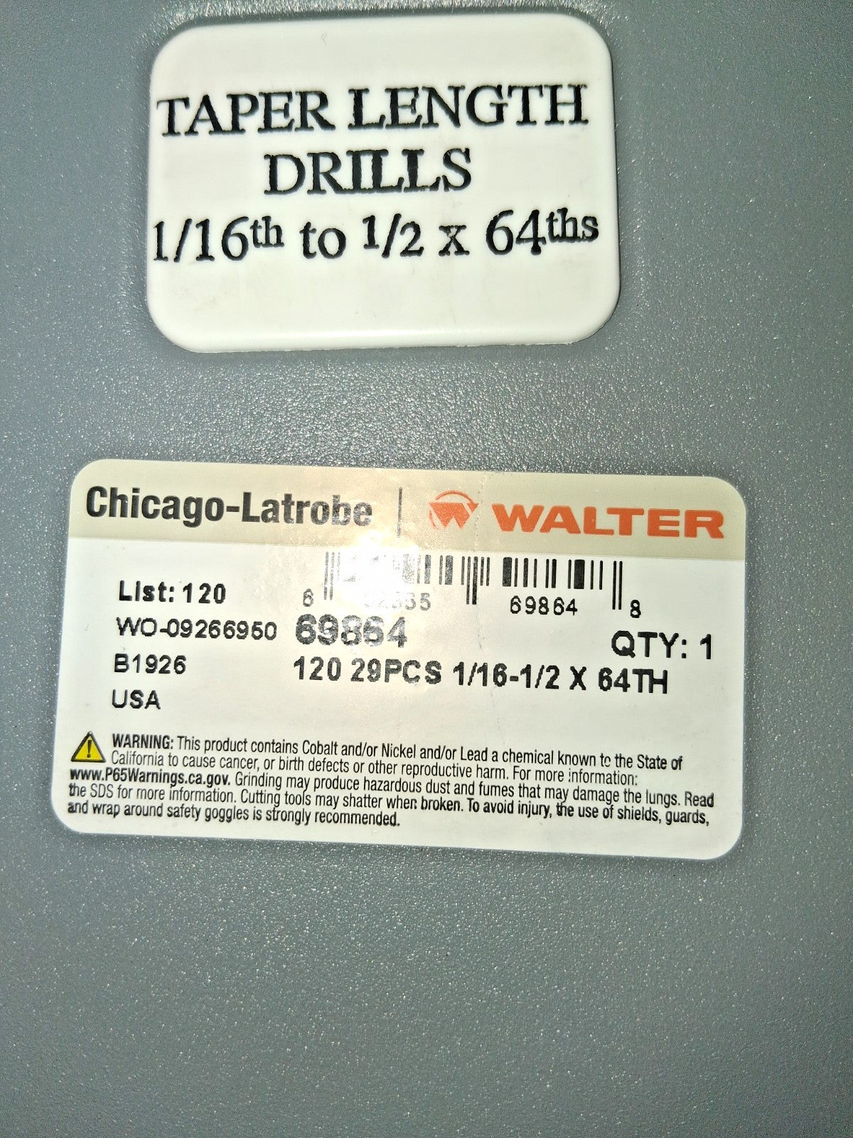 Chicago-Latrobe 29Pc 118 Degree General Purpose Taper Length Drill Set 69864