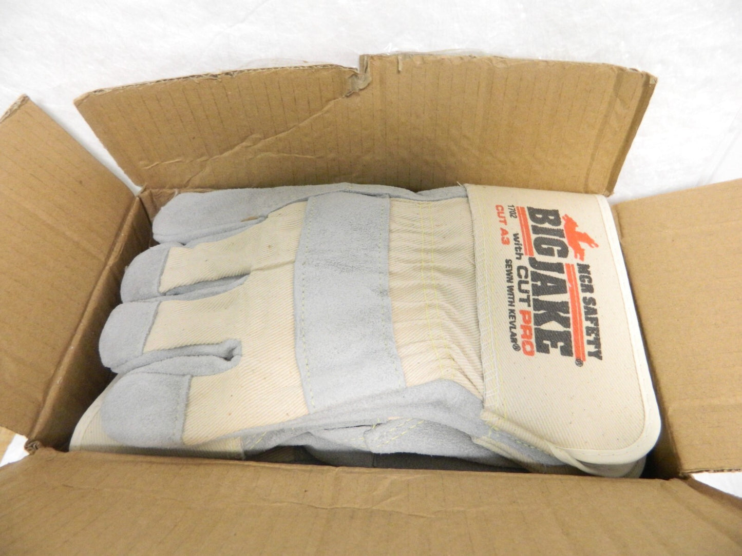 MCR Safety Size XL (10) Leather Cut & Puncture Resistant Gloves 1 Dozen 1702XL