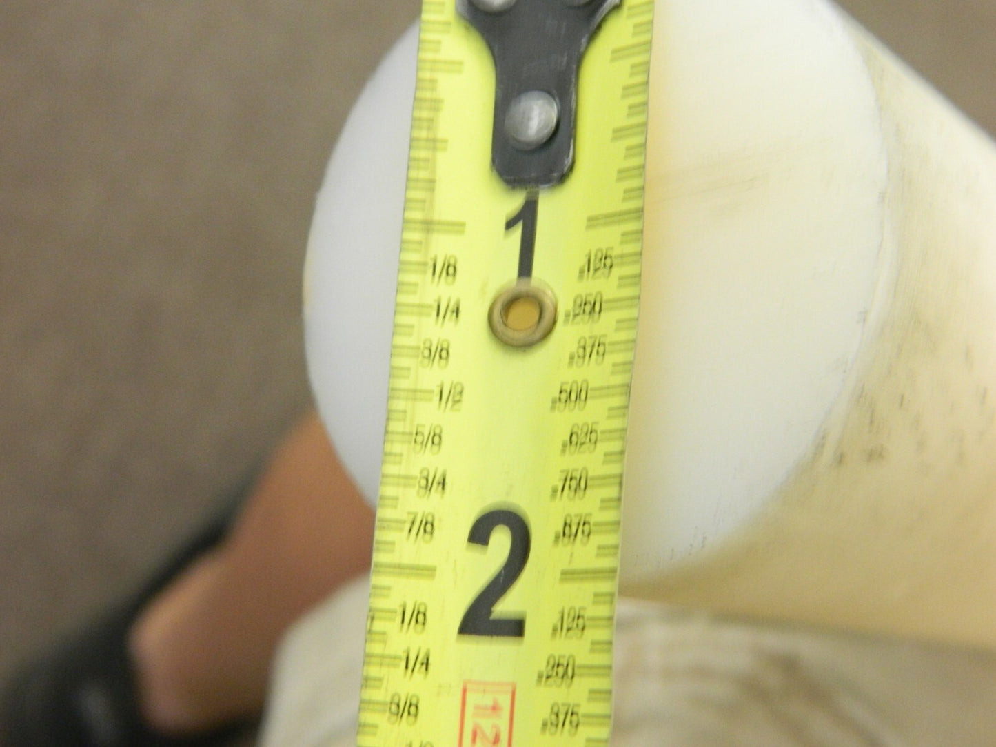 Plastic Rod: Nylon 6 & 6, 4' Long, 2" Dia, Natural 5507614