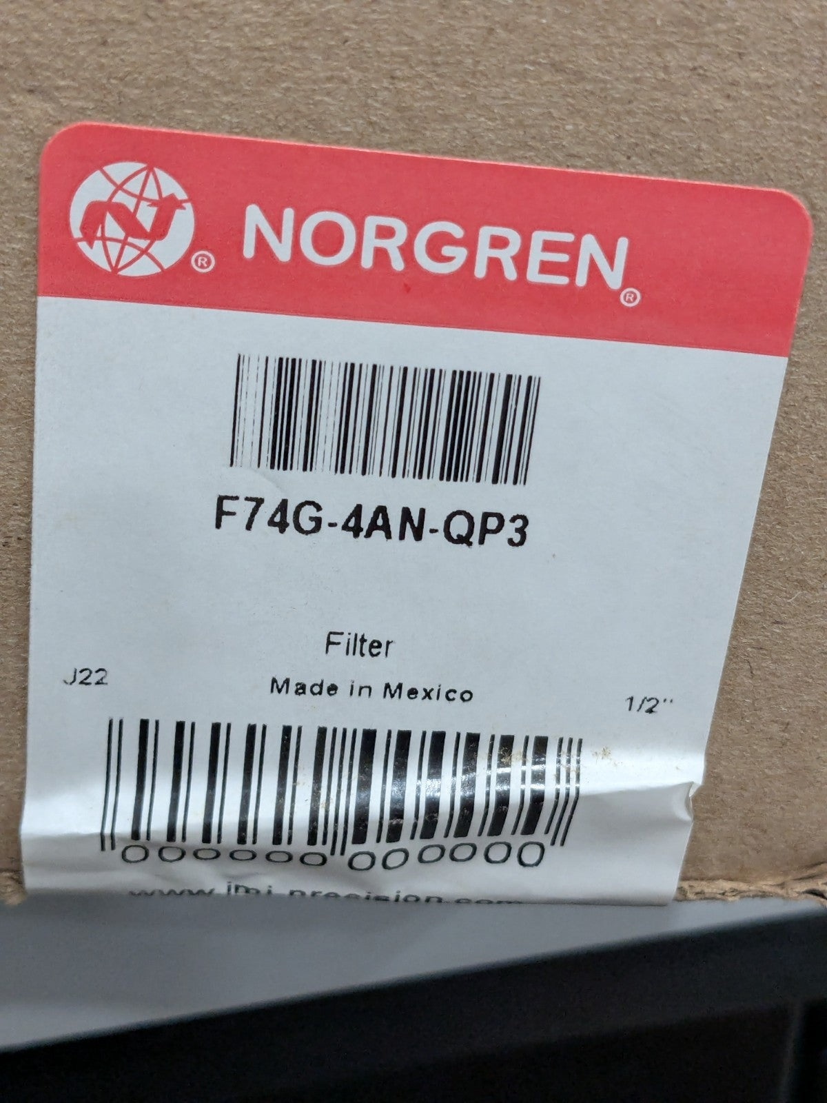 Norgren 1/2", 145 PSI, Compressed Air Filter with Guard F74G-4AN-QP3