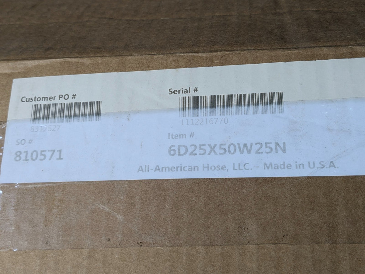 All American Double Jacket Hose 50 Ft. x 2-1/2" I.D. 300 PSI Male x Female