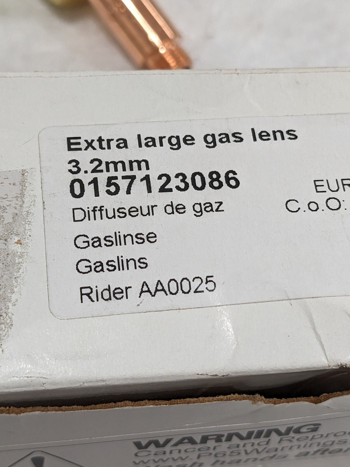 ESAB Extra Large Gas Lens 3.2mm Qty 5 0157123086