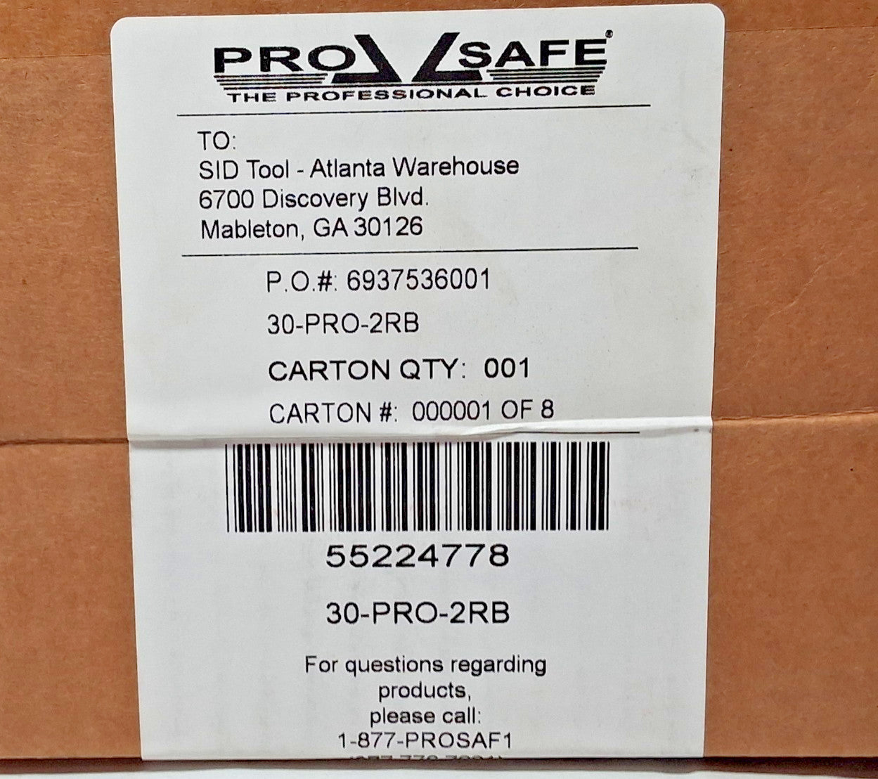 PRO-SAFE Polyvinylchloride Floor & Aisle Marking Tape 2"W 100'L 30-PRO-2RB