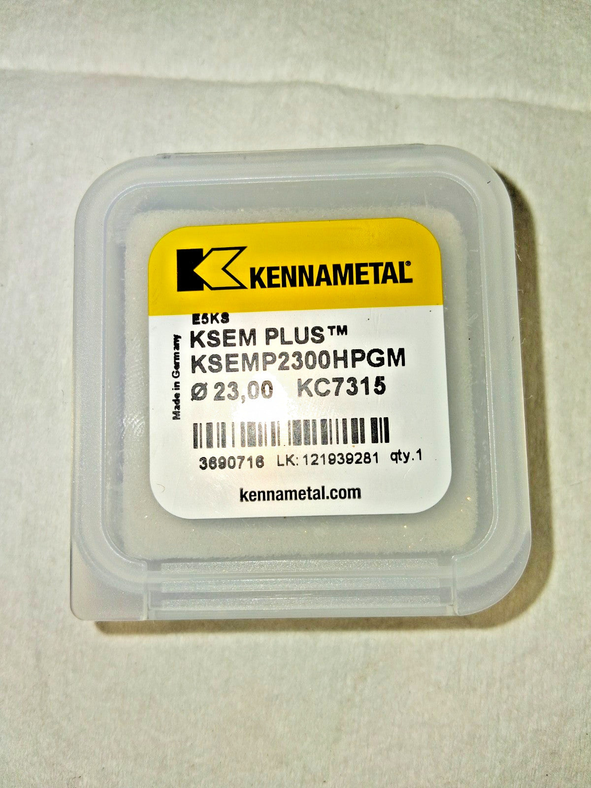 Kennametal Replaceable Carbide Drill Tip KSEMP2300HPGM KC7315 3690716