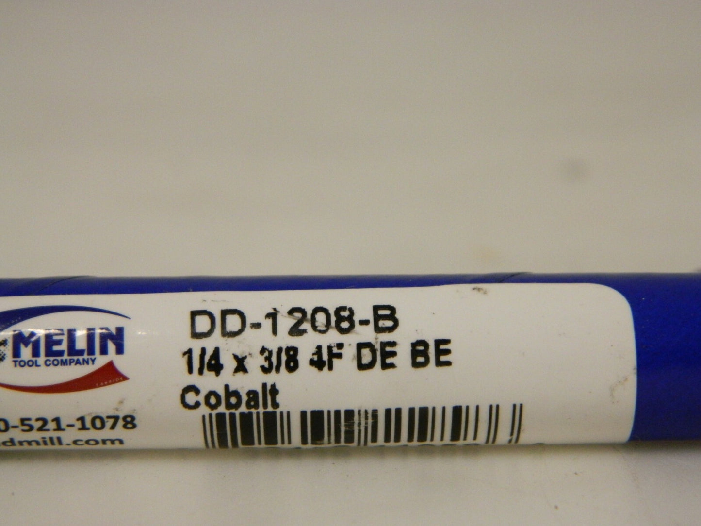 Melin Double End Ball End Mill 1/4" Dia. X 3/8" LOC 4FL Cobalt Qty 2 DDS-1208-B